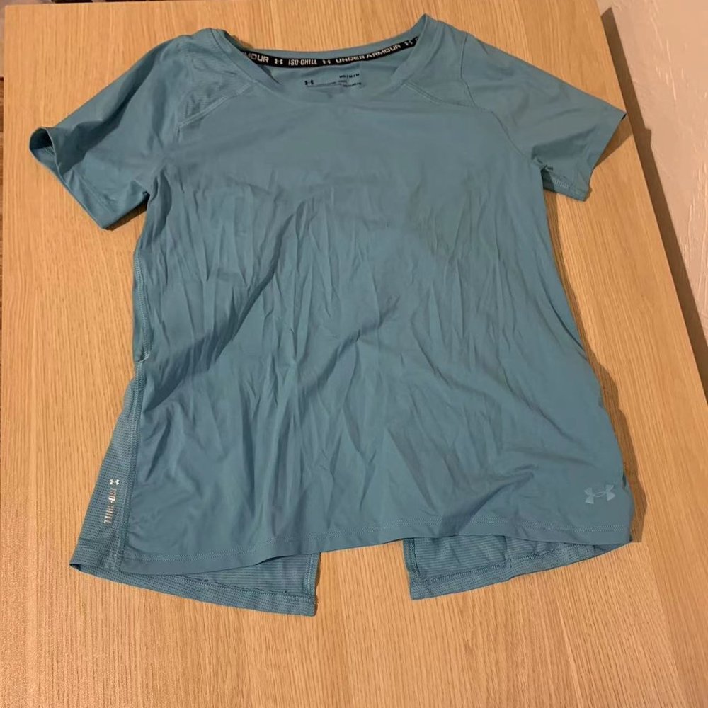 Under Armour green running T-shirt